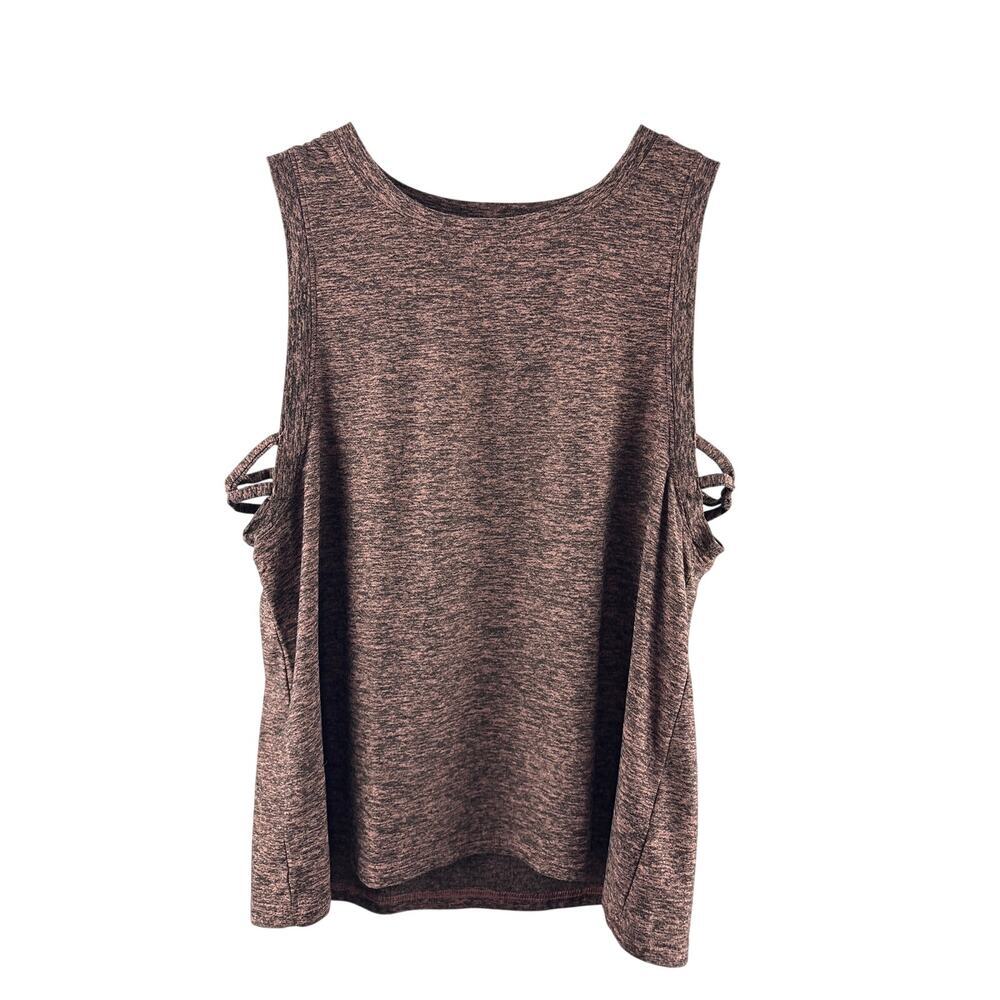 Women’s Beyond Yoga Small Brown & Black Pattern Sports Tank